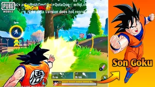 Son Goku Character Gameplay 😍 PUBG MOBILE X DRAGON BALL SUPER