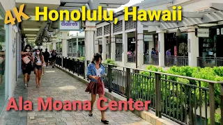 [4K] Back to Normal! | Hawaii Ala Moana Center | Largest Open-Air Mall in the World! | Waikiki.