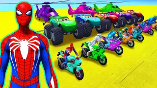 GTA V Epic New Stunt Race For Car Racing Challenge by Trevor and Shark #106