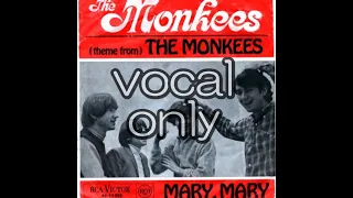【The Monkees 】【Mary, Mary】【vocal only】【ボーカル抽出】【a cappella】