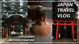 JAPAN TRAVEL VLOG 🇯🇵  Things to do in Hakone, Tokyo day trip, winter onsen hotel + Hakone Shrine
