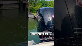 Mercury Pro XS 150 Start Up #mercurymarine #bassfishing  #ultralightfishing