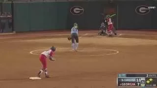 UNC Softball: Highlights vs. Georgia