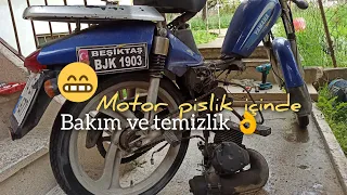 Yamaha Galaxy mobilet@motoru indirdim@egsoz tıkanmış#temizlik ve genel bakım#👈 bölüm 1