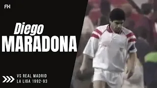 Diego Maradona ● Skills ● Sevilla 2:0 Real Madrid ● La Liga 1992-93