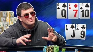 When Poker Players FLOP a STRAIGHT FLUSH Draw!