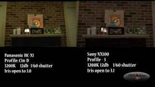 Panasonic HC-X1 vs. Sony NX100 Lighting Test