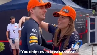 Max Verstappen PR officer telling him “You didnt even break a sweat” after Austria win 😂