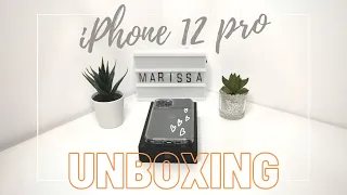 Unboxing iPhone 12 Pro (Graphite, 256GB) + Accessories in 4K