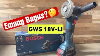 🔴 JOSS‼️Gerinda cordless/BOSCH GWS 18v-LI/Review #pertukanganduniawi #reviewproduk