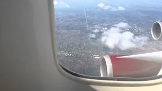 Pt 2. Amazing views of Virgin Atlantic landing in Miami