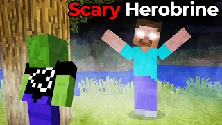 We Survived The Scariest Minecraft Herobrine Mod...