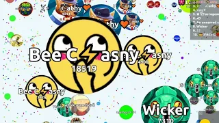 Agar.io - Solo VS Server | Agario Solo Highlights Destroying Slow teams Hard Gameplay