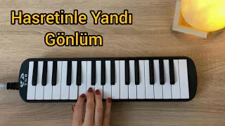 Hasretinle Yandı Gönlüm Melodika (Notalar)