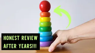 The Melissa and Doug Wood Rainbow Stacker is a Wonderful Toddler Toy