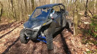 North East Riders group ride at AOAA part 2 krx1000 Rzr Yxz rocks mud hill climb