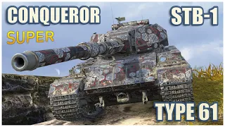 Super Conqueror, STB-1 & Type 61 • Raseiniai Heroes WoT Blitz