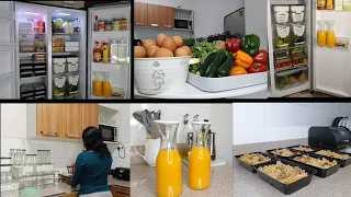 FRIDGE ORGANIZATION AND RESTOCK// MEAL PREP