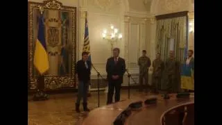 Спільний брифінг Надії Савченко та Петра Порошенка