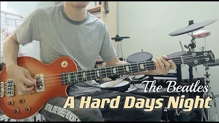 The Beatles - A Hard Days Night (bass cover/lespaul bass)