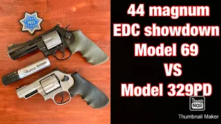 44 magnum EDC, CCW showdown S&W M69 vs S&W m329PD