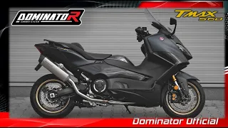 Yamaha TMax 560 ⚡️ Dominator Exhaust Sound | Comparison with stock