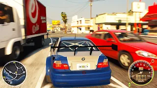 NFS Most Wanted in GTA 5?! BMW M3 GTR E46 Police Chase & Free-Roam Gameplay