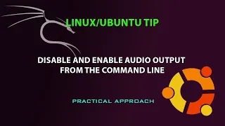 LINUX UBUNTU TIP: Disable and enable audio output from the command line/ Terminal