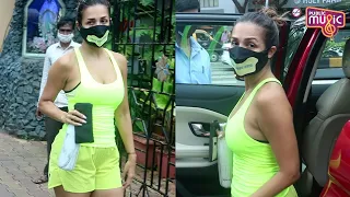 Bollywood Actress Malaika Arora Spotted Outside Yoga Class In Bandra | Public Music