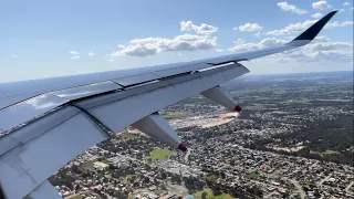 [4K HEAVY BRAKING Landing] Singapore Airlines Airbus A350 Full Arrival in Perth