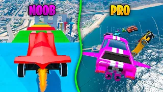 MEGA RAMPA NOOB vs PRO! CUÁL ESCOGES?? - GTA 5 ONLINE