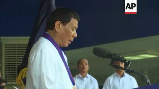 Duterte swears in new Philippines police chief with mandate to pusue war on drugs