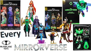 Every McFarlane Toys Disney Pixar Mirrorverse RPG Action Figure Comparison 5" 7" Scale 12" Statue