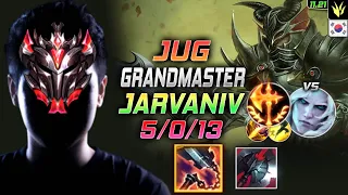 GrandMaster Jarvan IV Jungle vs Viego - 천상계 정글 자르반 템트리 룬 선혈 정복자 ジャーヴァンⅣ Джарван IV - KR 11.21
