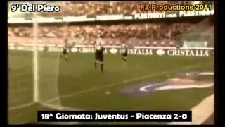 Gran goal di Del Piero contro il Piacenza