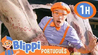 Blippi Dirige Monster Trucks no Monster Jam! | 1 HORA DO BLIPPI! | Vídeos Educativos para Crianças