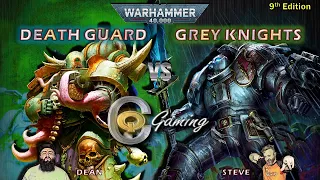 Death Guard vs Grey Knights 1500pts 9th Edition Warhammer 40k Battle Report CQ Gaming