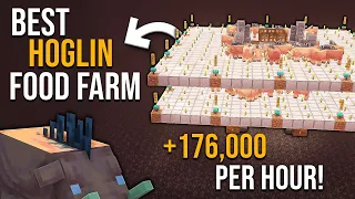 Minecraft BEST Hoglin Farm 1.20.4 - NEW - 176,000/HR!