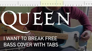 Queen - I Want to Break Free (Bass Cover with Tabs)