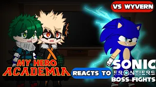 My Hero Academia reacts to Sonic Frontiers Boss Fights Part 2 [] Remake []