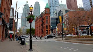 Toronto Walking Tour, Front Street To Yonge Street, Toronto Canada, 4k