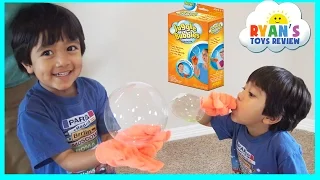 Ryan plays JUGGLE BUBBLES Magic No Pop Bubbles