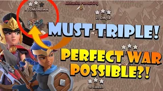 PERFECT WAR WITHIN REACH! But I HAVE to TRIPLE!! Best TH13 War Attack Strategies in Clash of Clans