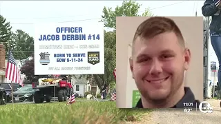 Funeral service held for fallen Euclid Police Officer Jacob Derbin