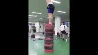 Korean Weightlifting Team Box Jump