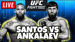 🔴 UFC VEGAS 50  |  SANTOS vs ANKALAEV + MORAES vs YADONG  |  Live Stream Watch Along Reactions