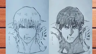 how to draw toji fushiguro step by step || jujitsu kaisen || easy drawing for beginners ||