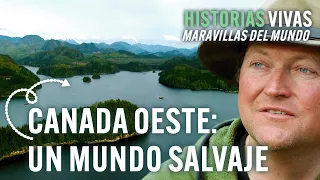 La parte más remota y salvaje de Canadá: montañas, lagos y trineos tirados por perros. Documental HD