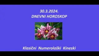 Jasminka Holclajtner-Royal Astro Studio-Dnevni horoskop za 30.3.2024.