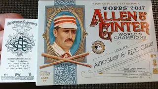 3/23 #2 2017 Allen & Ginter Blaster Break! How'd I do? 6 for 8 mini Short Prints, Worlds Dudes, Fish